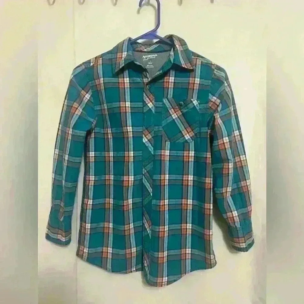 Arizona Button Down Shirt Boys Size 10-12 Large A0018